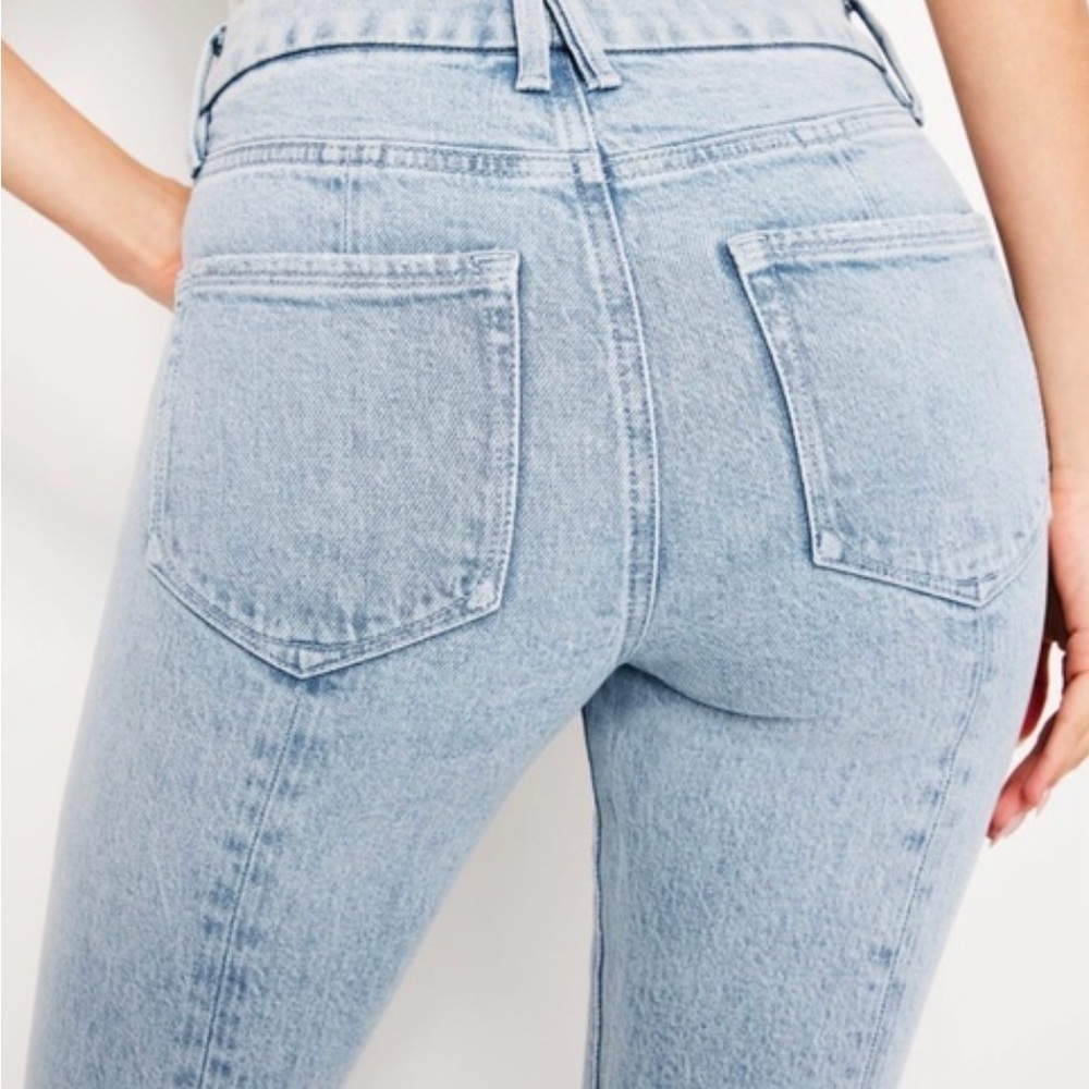 Good American High Rise Light Blue Jeans